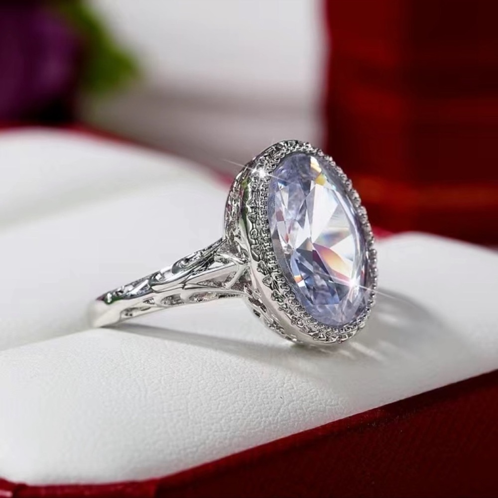 New S925 Sterling Silver Handmade Tanzanite Zoisite Crystal Celtic Floral Ring - Picture 15 of 16